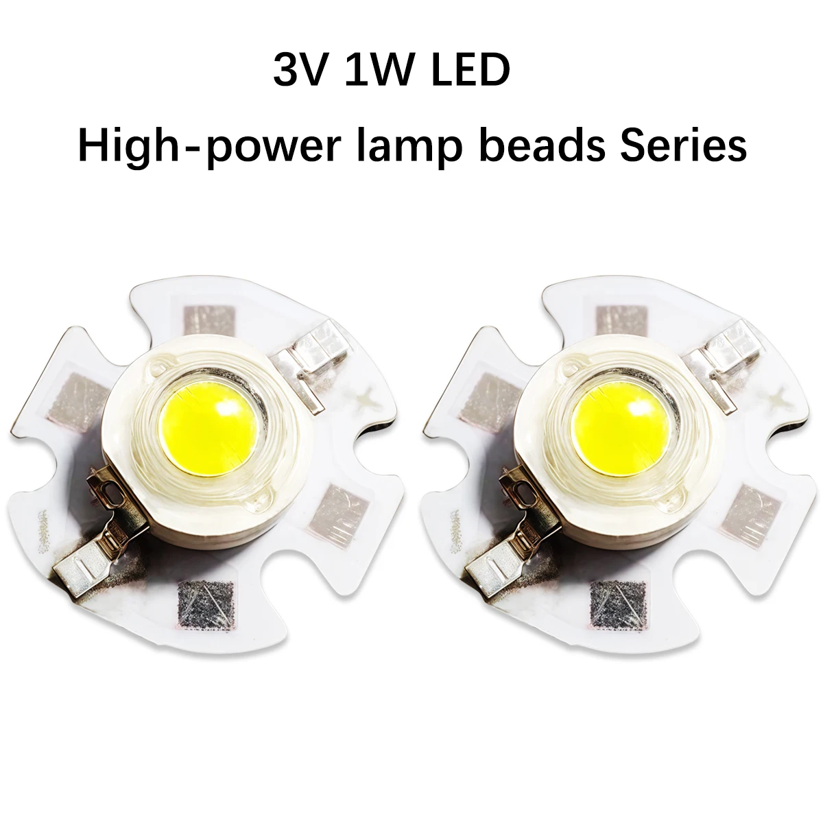 

10pcs 3V1W White Warm 4000K LED Bead Light + 16mm Star Base Aluminum Plate With LED Chips For DIY