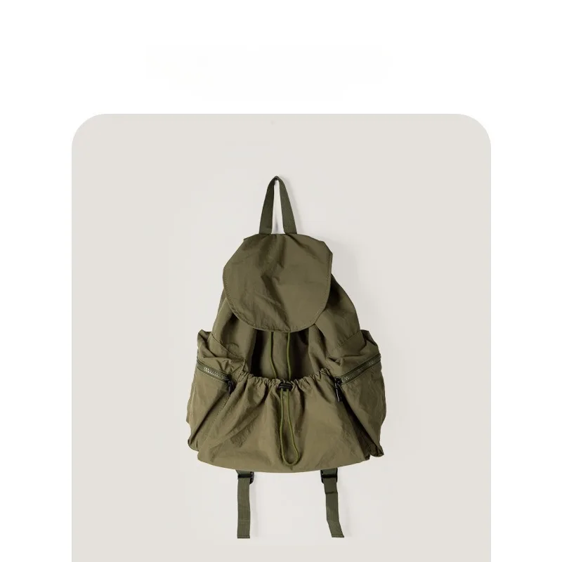 New Niche Large Capacity Lightweight Nylon Backpack for Women's Leisure Travel Fashionable Commuting College Student Backpack