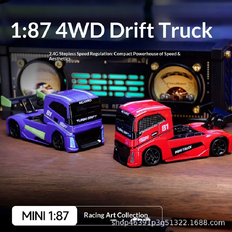 

Mycarlot Mc081 1:87 Mini Rc Car 4wd Electric Remote Control Drift Truck Van Vehicle