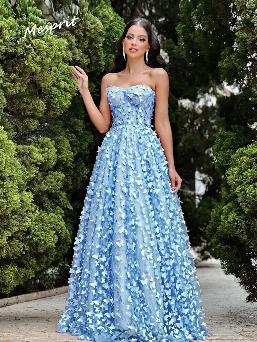 Jiayigong Sparkle A Linha Até O Chão Vestidos, Drapeado Applique Tulle, Alta Qualidade Querida, Personalizado, Requintado