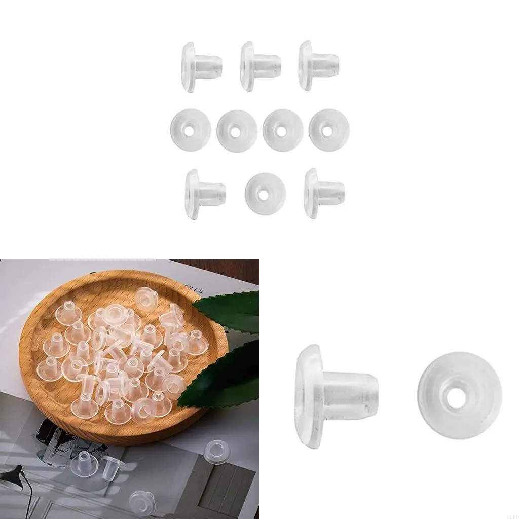 62KD 10 Pcs Blind Lower Rod Hook Transparent Positioning Plug Accessories