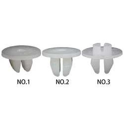 30Pcs Car Fixed Screw Round Head Plastic Nut Grommet Clip White Fastener Snaps