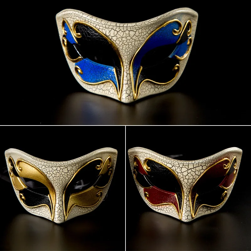 Men Sexy Ladies Masquerade Ball Masks Venetian Party Eye Mask Checkered Vintage Carnival Fancy Dress Costume Party Masks Cosplay