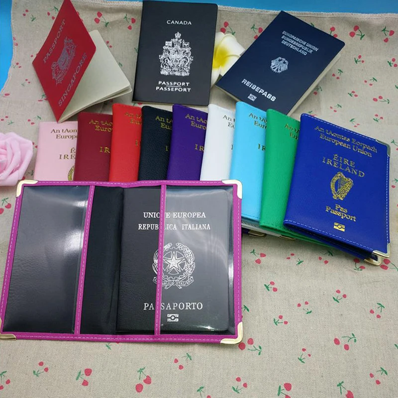 1PC Unisex PU Leather Ireland Nations Diplomatic Passport Cover Travel Document Protective Case ID Card Holder Special Agency