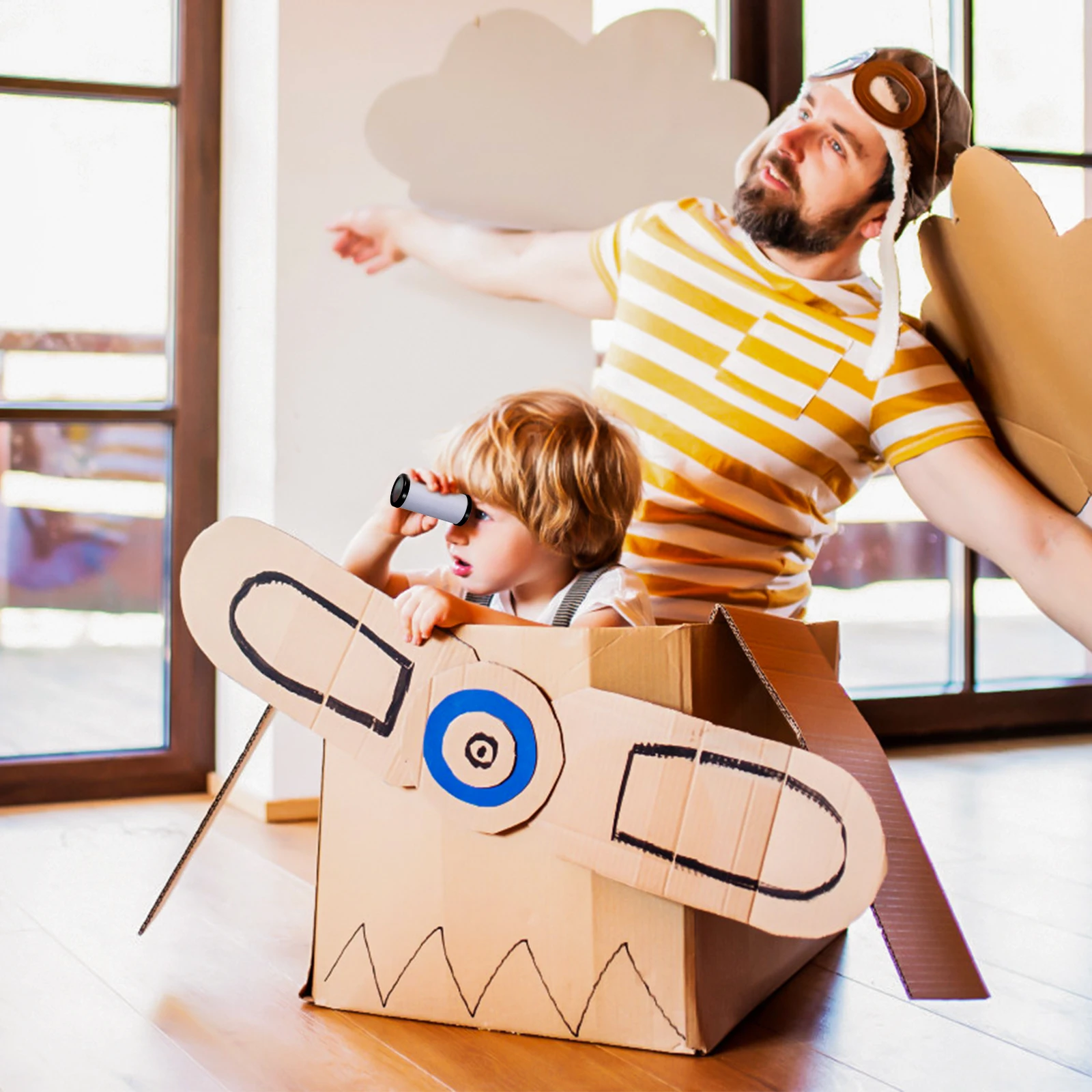 

10 set Diy Kaleidoscope Kit For Kids Small Children Educational Craft Set Paper Plastic Unfinished Making Project Party Favor