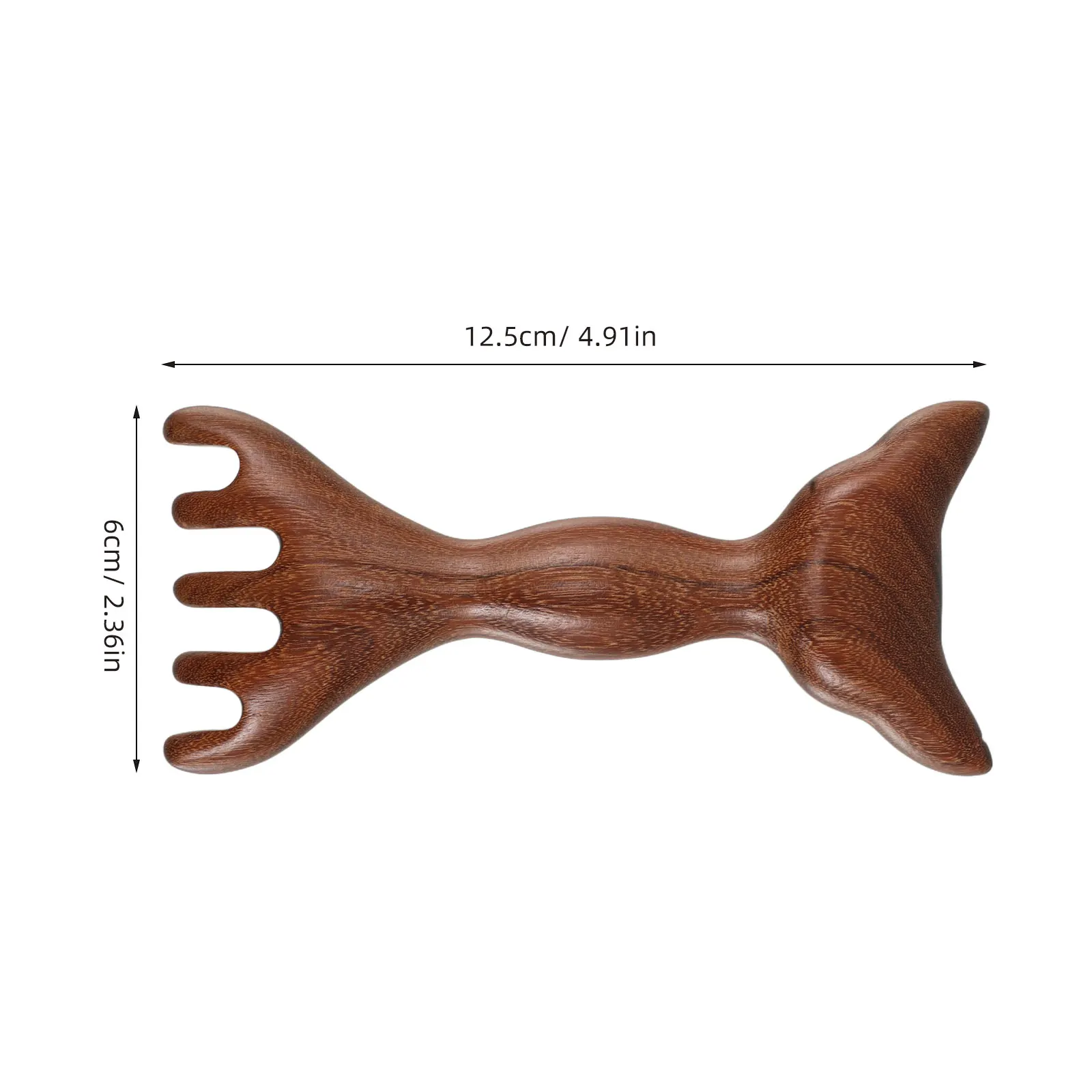

2pcs Wooden Wide Tooth Scalp Massager Dual-Ended Gua Sha Massage Comb For Head Hair Scalp Portable Acupoint