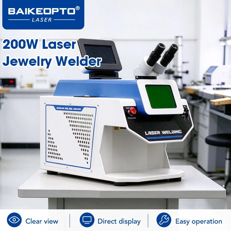 200W Jewelry Laser Welder Gold Silver Portable Laser Welding Machine for Jewelry Repair