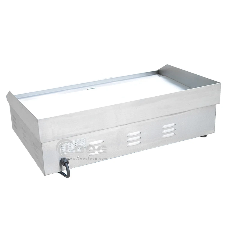 شهادة CE Dorayaki Teppanyaki آلة شواء لوح تسخين شواية كهربائية تجارية من الفولاذ المقاوم للصدأ