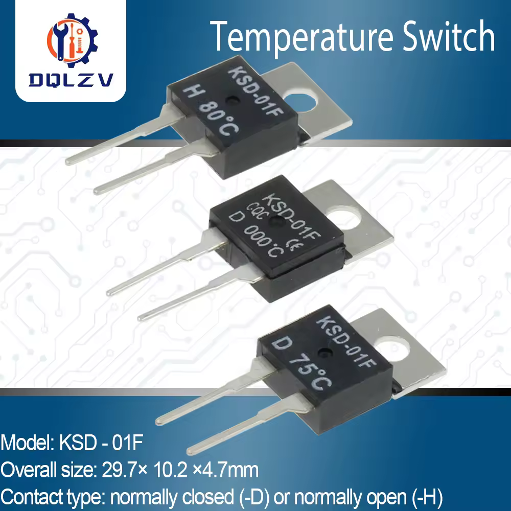 KSD-01F 40 ~ 150 degrés Celsius normalement ouvert fermé interrupteur de température Thermostat protecteur thermique TO-220