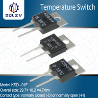 KSD-01F 40~150 Degree Celsius Normally Open Close Temperature Switch Thermostat Thermal Protector TO-220