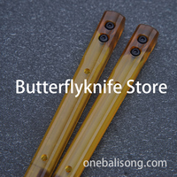 ARMED SHARK PEI Orca Balisong Clone Integrated Handle TC4 Titanium Alloy Bushing