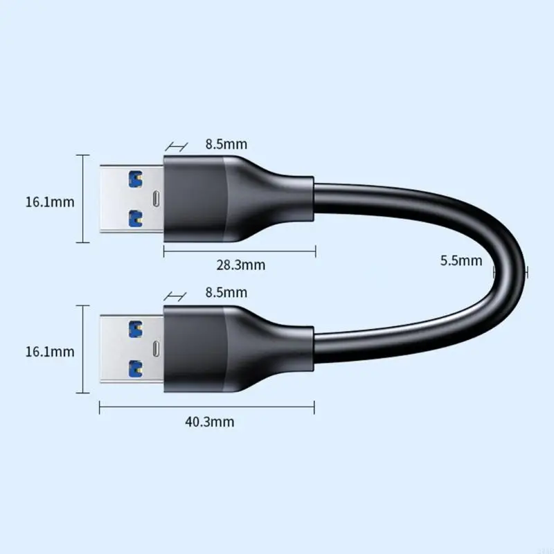High Performances USB3.0 Male to Male Cable for PC Quick Files Transfer