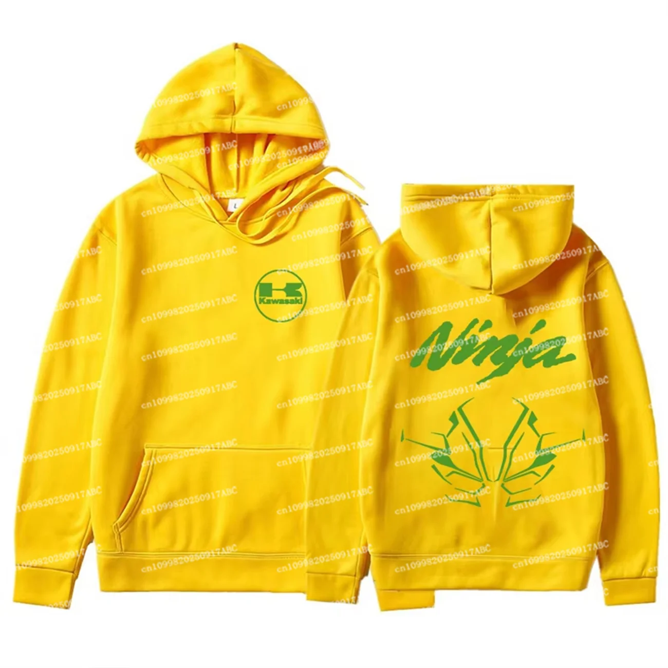 

（Kawasaki）Kawasaki Ninja Logo Outdoor Sports Enthusiasts Men's Clothes Spring and Autumn Collection Men's Hoodie Women's Hoodie