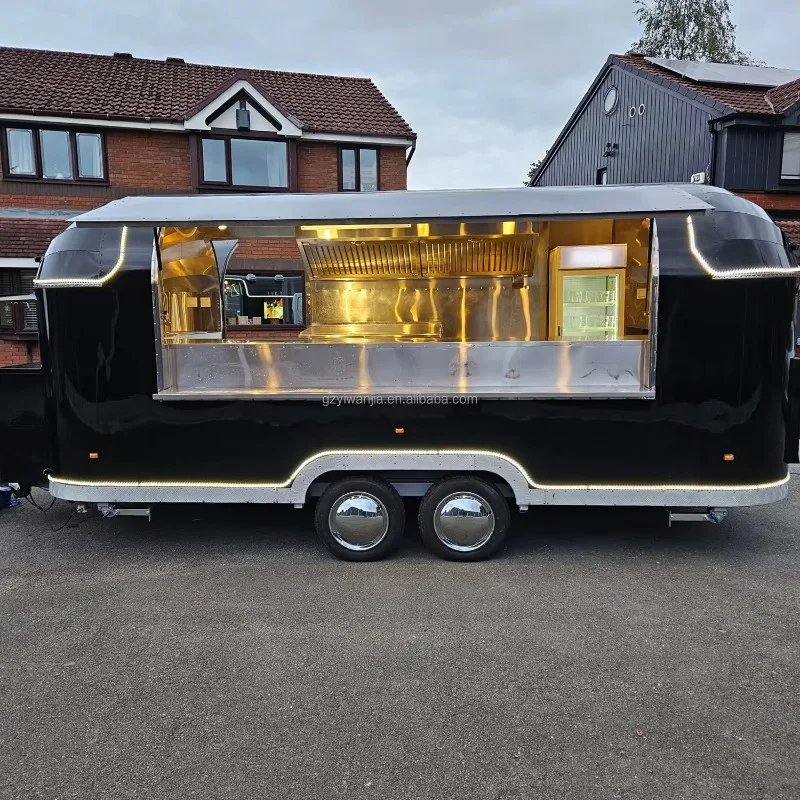 Camión de Comida Móvil, Remolque de Pizza, Cocina Móvil, Remolque Nuevo para Helados, Camión de Pizza, Carrito de Hot Dogs, Camión de Café, Remolque de Comida para BBQ
