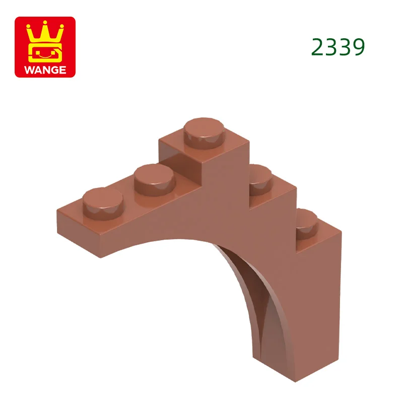 Wange 2339 100g/43 stuks Boog 1 X 5 X4-Continu Boog Bulk Kleine Bouwstenen Assemblage Compatibele DIY Speelgoed Onderdelen Cadeaubox