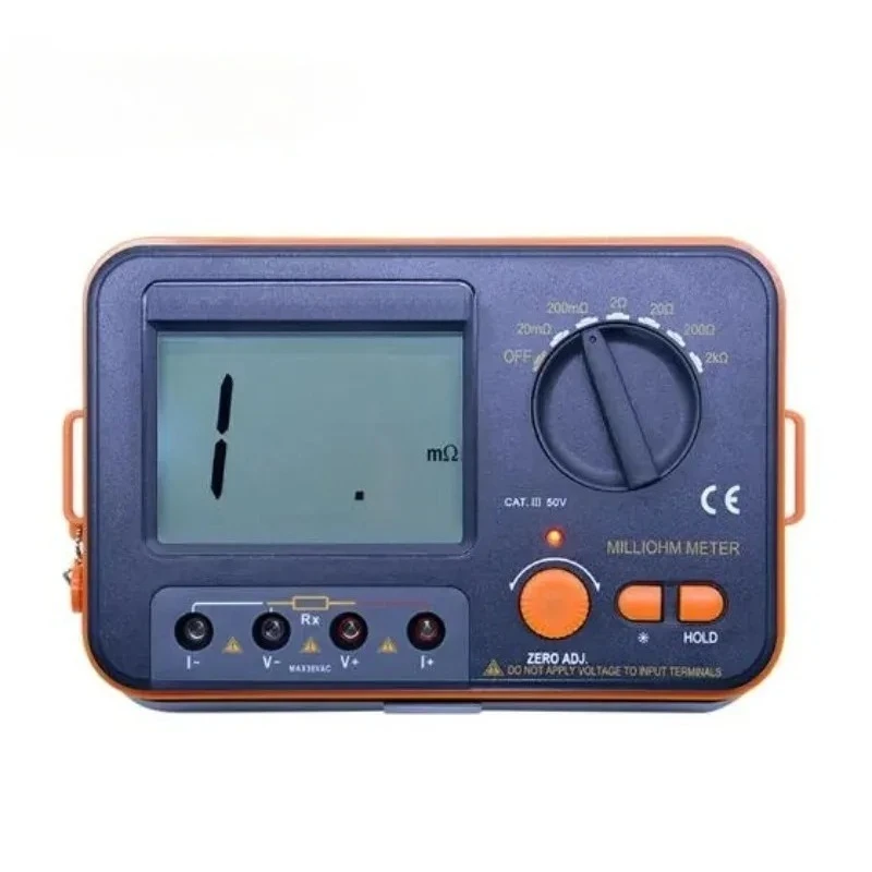 4 Wire Ohm Test  LCD Digital Milli-ohm Meter Resistance Tester Meter Milliohmmeter 0.01 Ohm~2 KOhm VC480C