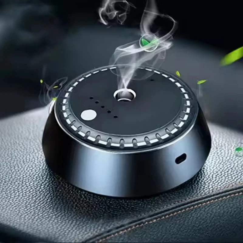 Car Diffuser Portable USB Rechargeable Scent Diffuser Ultrasonic Fragrance Oil Aroma Diffuser Car Air Freshener