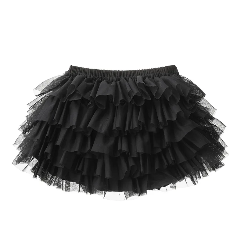 Girls Skirt 2024 New Spring and Summer Baby Korean Sweet Style Skirt Fried Pantymesh Pompadour Skirt Princess Shorts Bract Pants