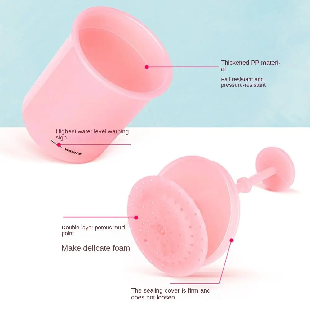 Bubble Foamer Manual Foam Maker Whipped Bottlel Professional Face Cleanser Shampoo Portable Foam Whip Maker for Face Wash