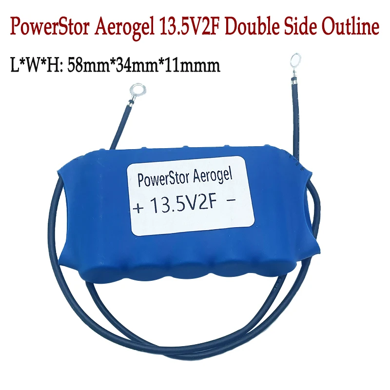 PowerStor Aerogel 13.5V2F Heat Shrink Shell 2.7V10F Intelligent Vehicle Conservation Energy Module For Backup Power Supply