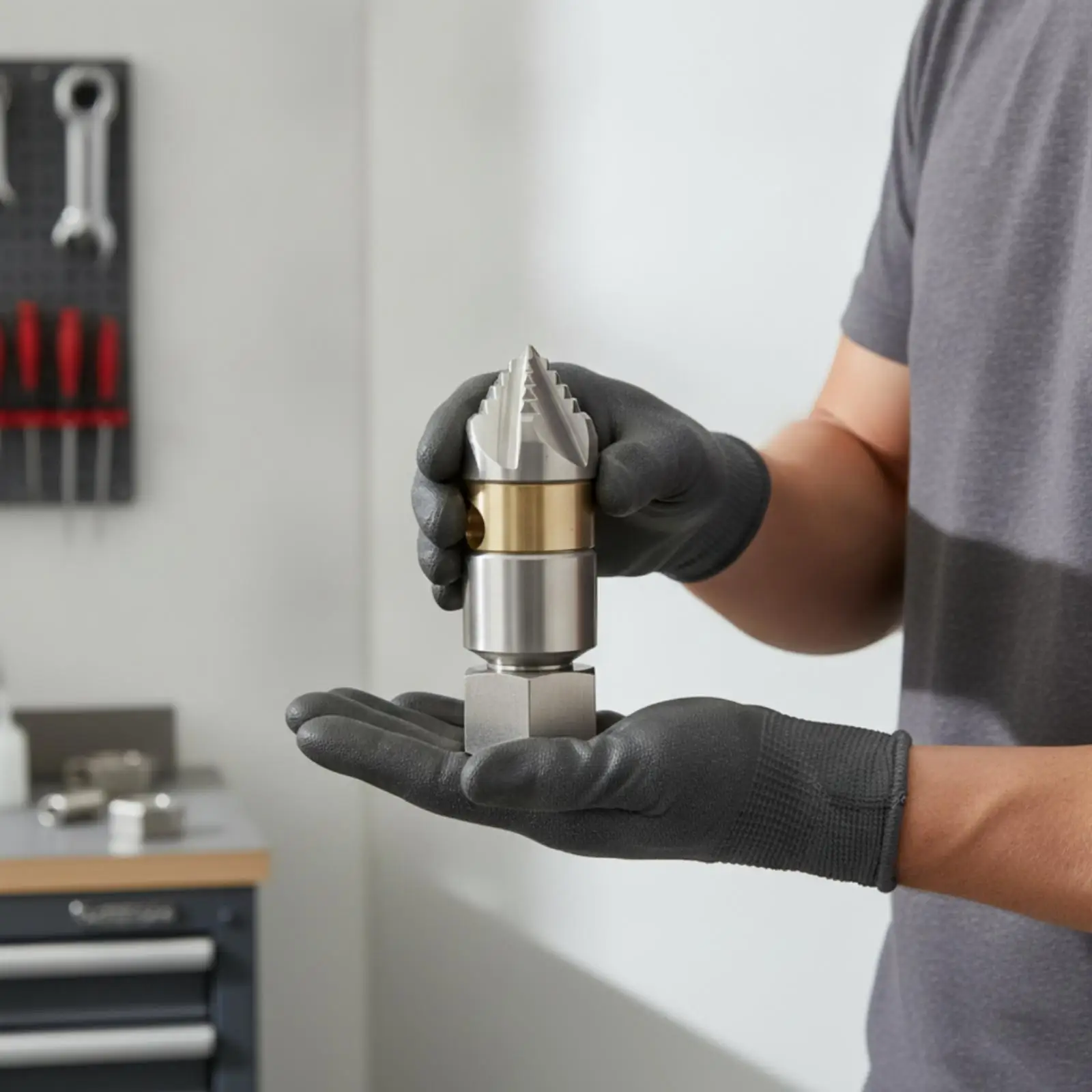 Rotating Nozzle with Metal Body Stainless Steel Rotating Sewer Nozzle High