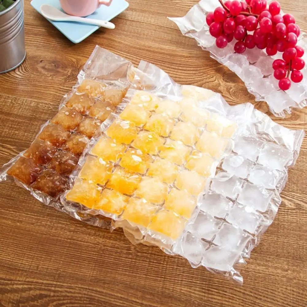 100Pcs Disposable Ice-making Bags Freezing Maker Ice Cube Bag Self-Seal Ice-making For Summer DIY Drinking Ice Cube Tray Mold