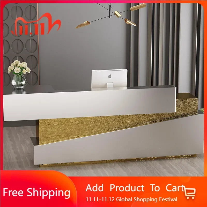 

Minimalist Cash Register Reception Desks Office Desk White Reception Desks Table Checkout Lectern Empfangstheke Patio Furniture