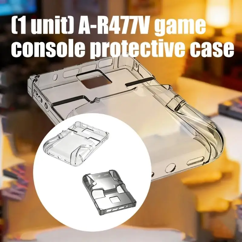 CORA Handheld Game System Case, Form Shaped Design with Corner Coverage and Rear Access Opening for RG477V