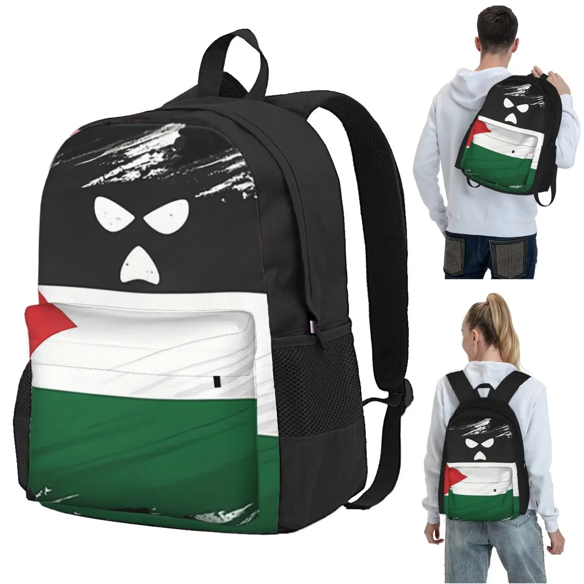 Kneecap Belfast Irish Gaeilge We Are Watching Logo Backpack Student BookBag Kids School Bag Laptop Shoulder Bags for Men Women