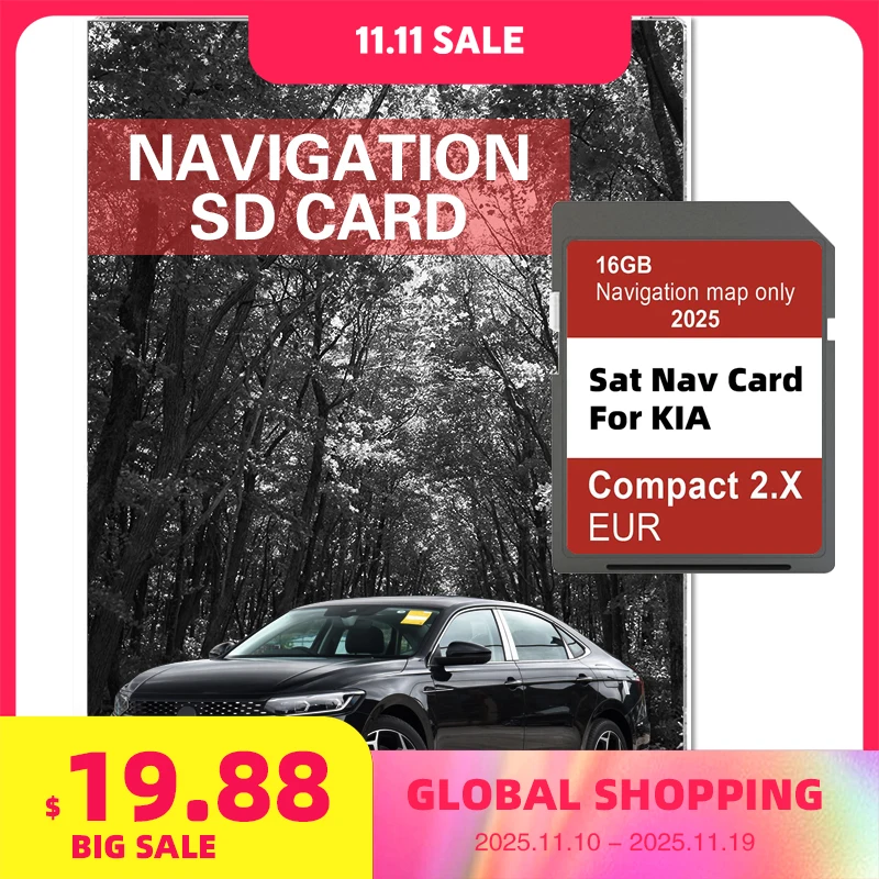 

NAVIGATION GEN2 Europe Turkey maps Updated 2025 Compact 2.X 16GB Sat Navi for KIA Venga/Ceed/Sportage/Rio/Picanto/Optima/Sorento