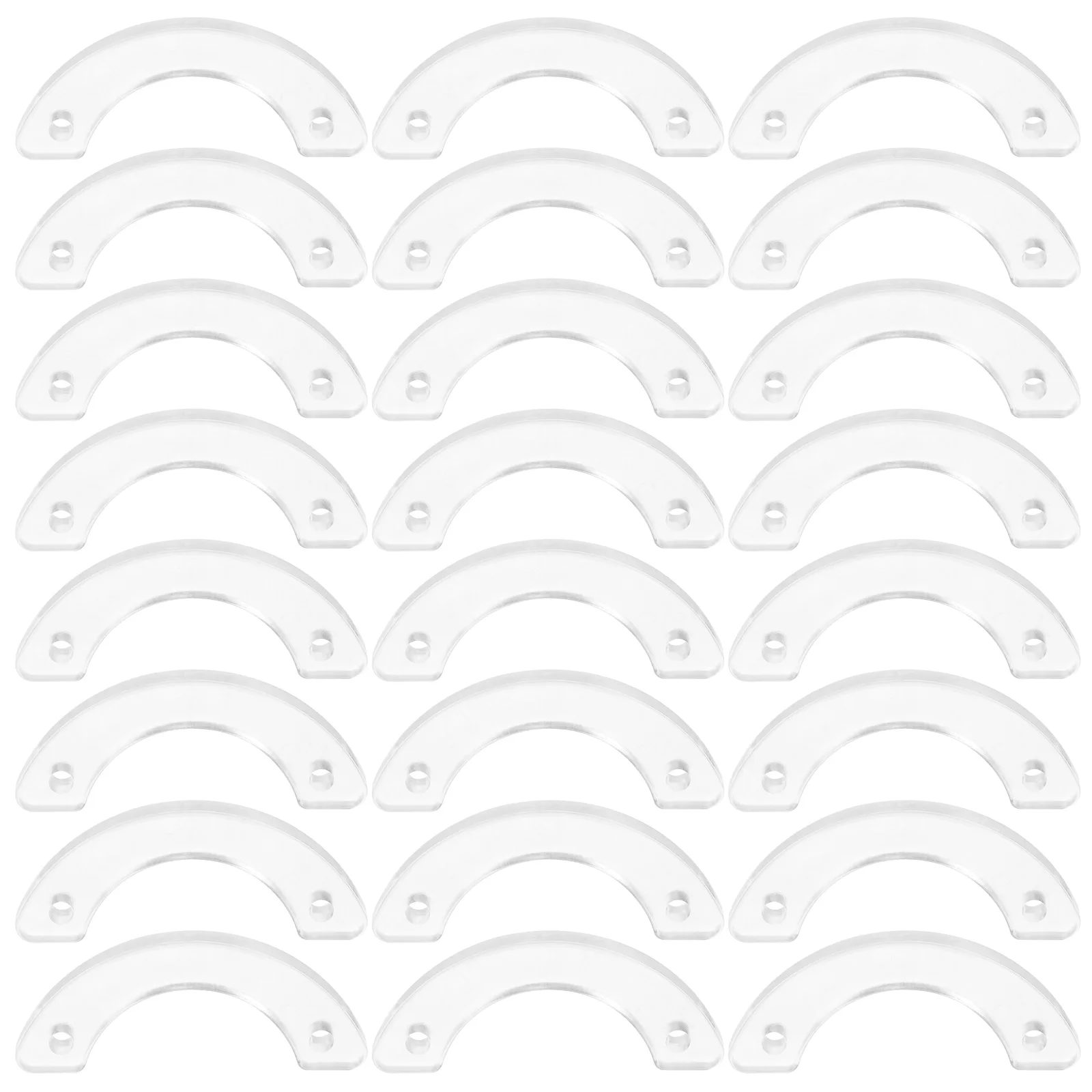 

50pcs Moon Shaped Drawer Stops Sturdy Materials Prevent Slipping Easy Installation Dresser Accessories Plastic Stops Small Size
