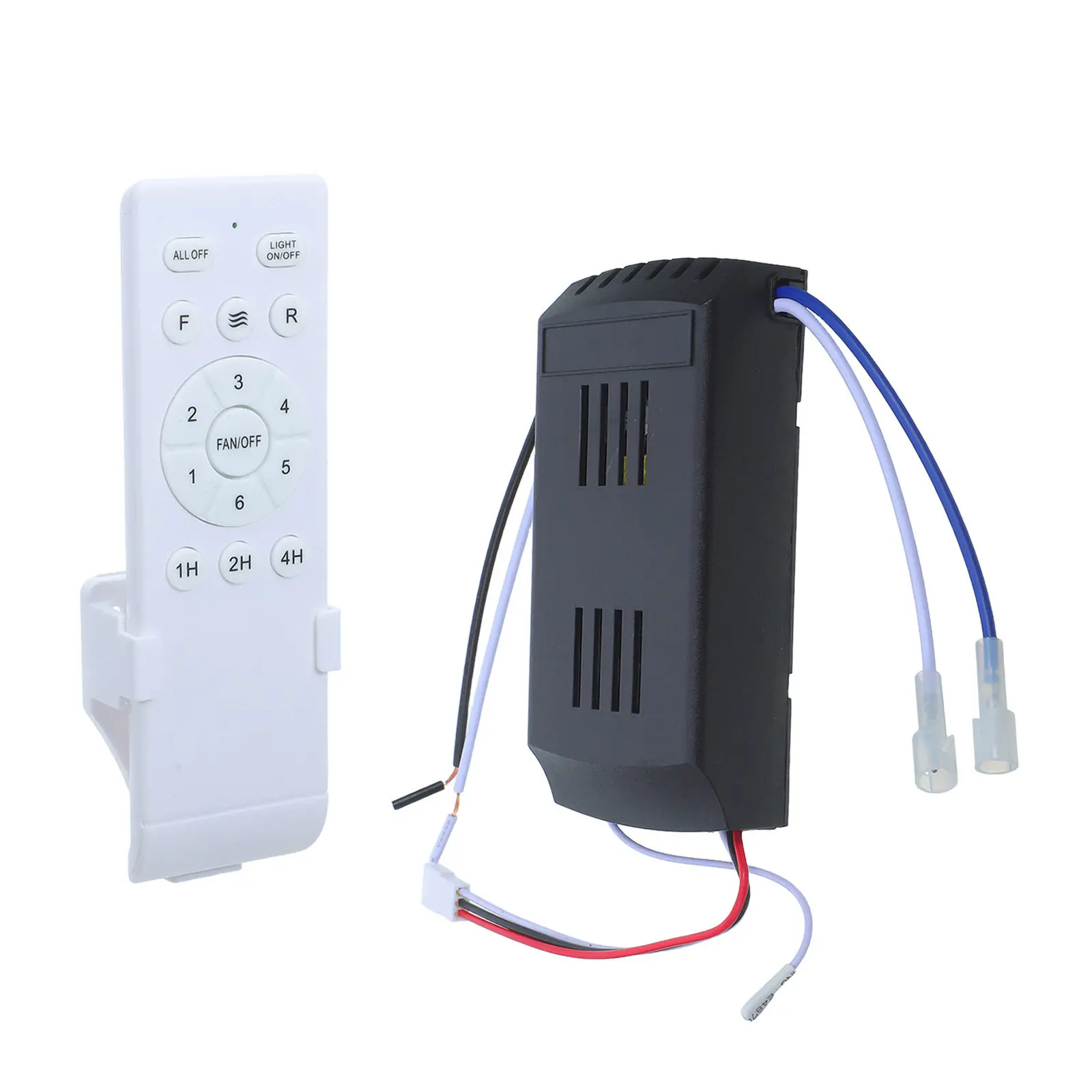 1Set Ceiling Fan Remote Control Fan Light Remote Controller Universal Replacement 6 Speed Hour Timer Strong Ir