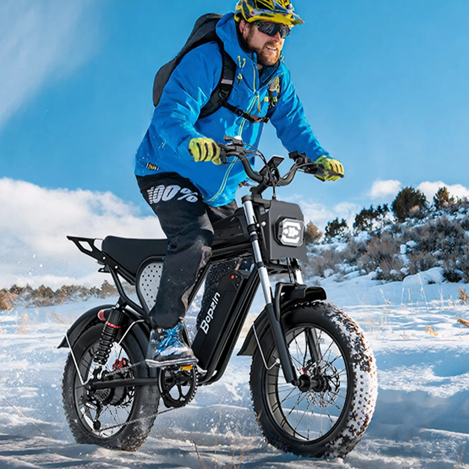 

Электровелосипед для всех типов местности с толстыми шинами, 48В 25Ач, с сигнализацией и Bluetooth, оптом со склада в США