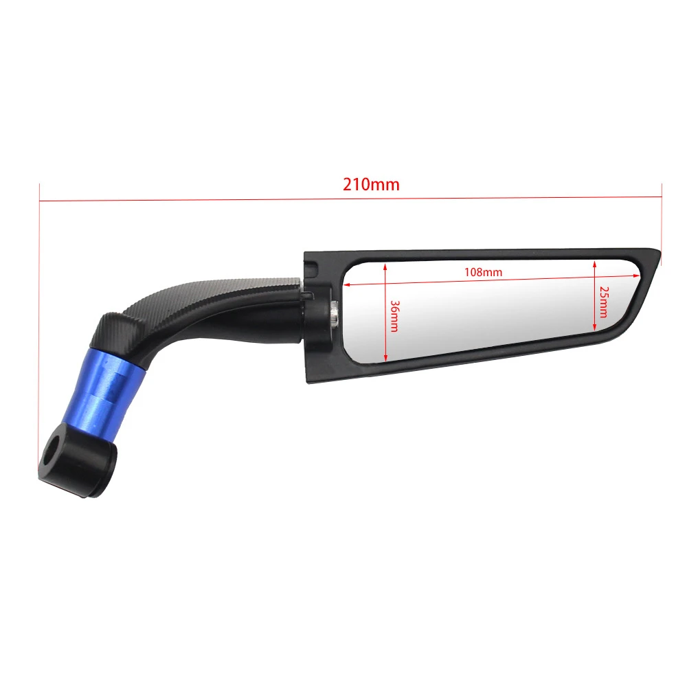 

2PCS Motorcycle Mirrors Modified Wind Wing Adjustable Rotating Rearview Mirror For Honda CBR250R CBR300R CBR500R CBR600R