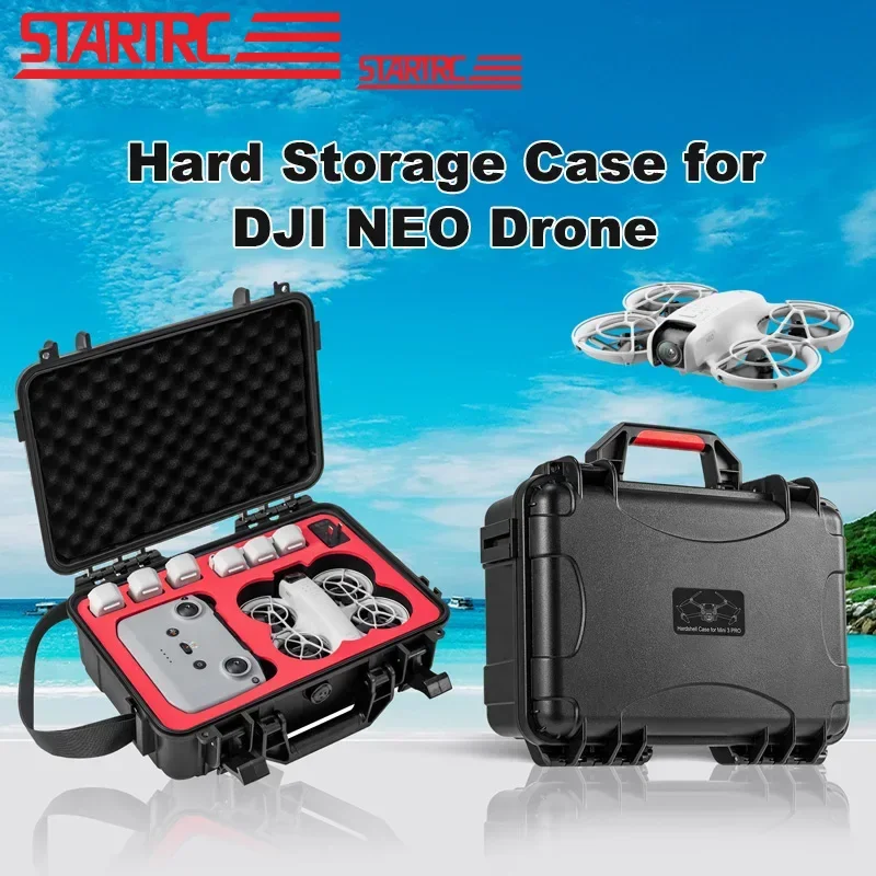 

STARTRC For DJI Neo Storage Case Hard Shell Waterproof Box Portable Suitcase For DJI Neo Drone Remote Control Accessory Case