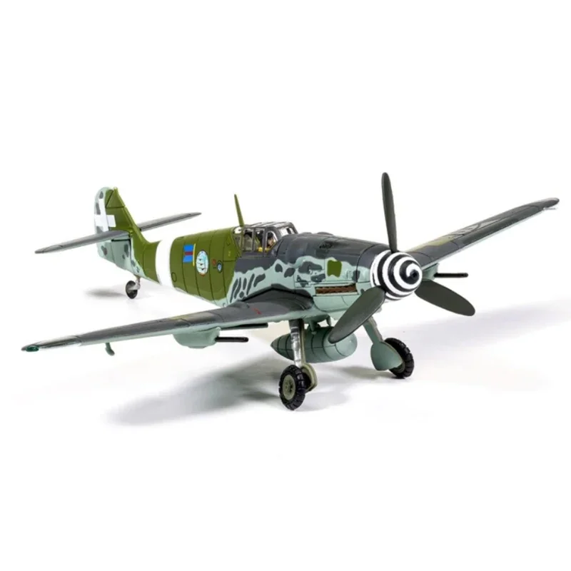 Diecast 1:72 Scale AA27112 Me109G-6 Alloy Finished Aircraft Simulation Model Toy Static Decoration Souvenir Gifts For Adult boy