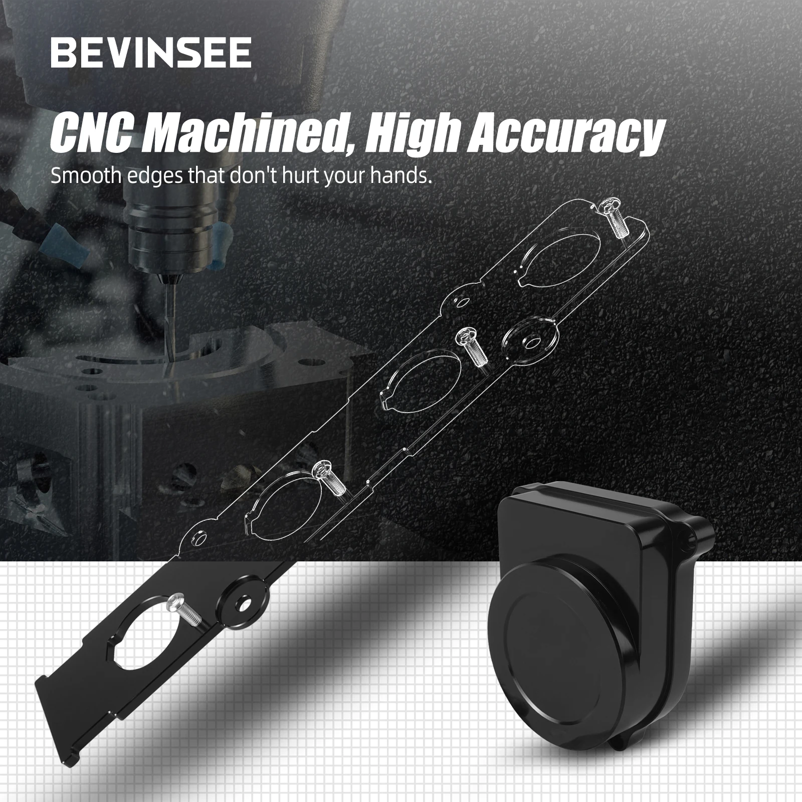 BEVINSEE Coil On Plug Adapter Plate and Distributor Cap Replace Kit for Honda for Acura B-Series B16 B18C VTEC Engines