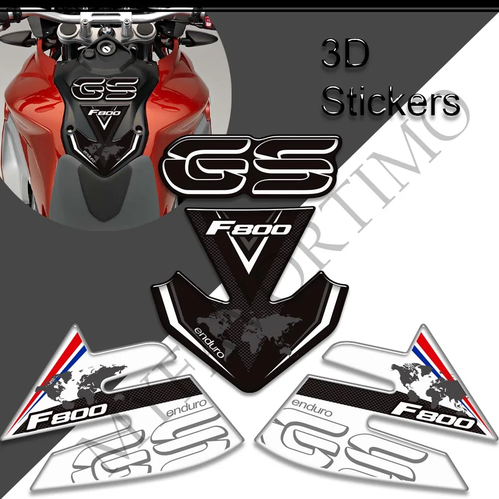 Tank Pad Side Grips Gas Fuel Oil Kit Knee Protector decorative protection Sticker For BMW F800GS F800 F 800 GS Motorcycle Decals
