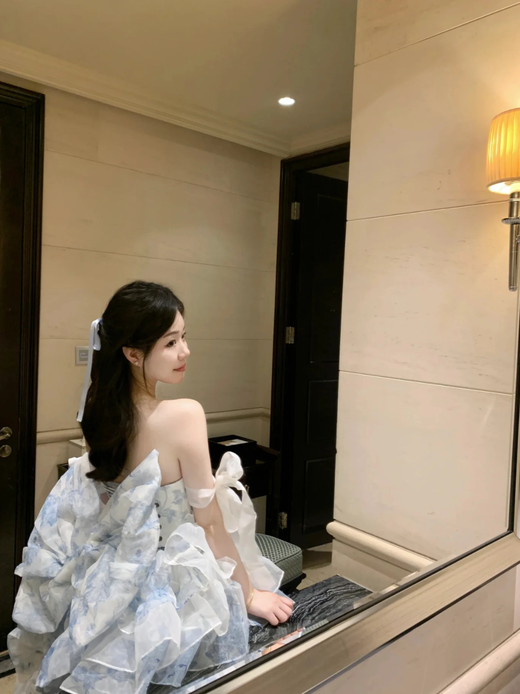 Princ Sle-Kleid mit Schleppe, Feen-T-Or-Rock, sanftes Trägerkleid für Damen, Frühling, Sommer, Herbst, Alltagskleidung