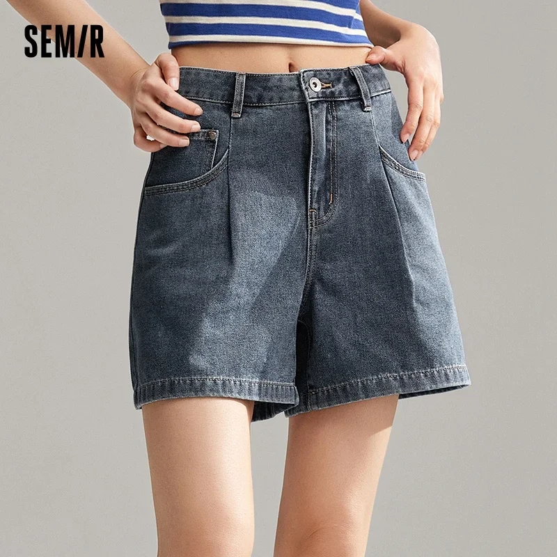 Semir Women Simple And Fashionable A-Line Shorts Trendy Ins Style 2024 New Summer Cool And Comfortable Shorts Casual Style