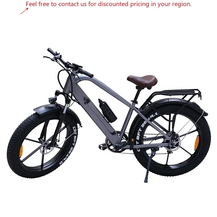 

2022 Hezzo Cheap Factory Sale 48V 750W 15Ah 26x4 Fat Tire E-bike 6061Aluminum Frame City Mountain Road Emtb Moped Electric Bike