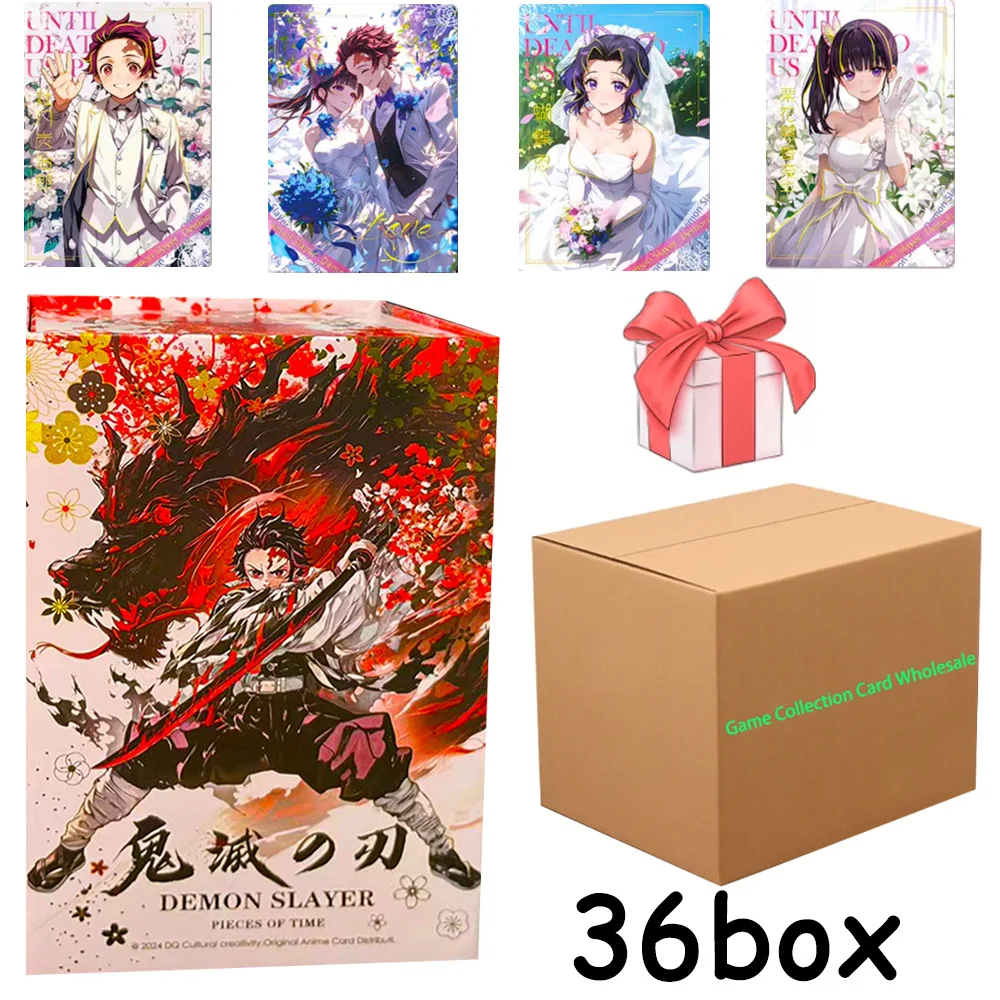 Wholesales Anime Demon Slayer Cards booster box Anime Hobby Collection Tanjiro Cards Nezuko Kids Toys