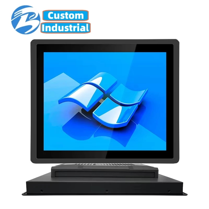 Komputer Industri All-in-One dengan Win10 IPS VGA/USB/Wifi Core Generasi ke-2 I3 I5 DDR3 Layar Sentuh Panel PC All in One