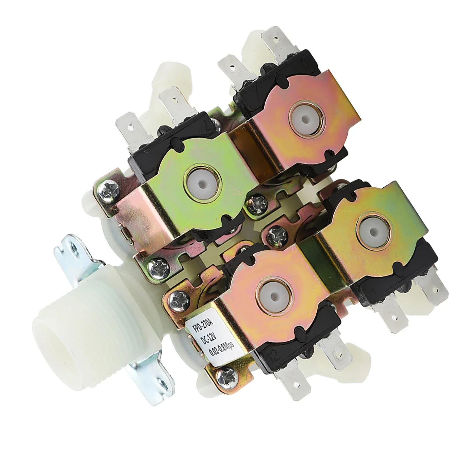 Válvula electromagnética de plástico DC 12V/24V/220V G3/4 \