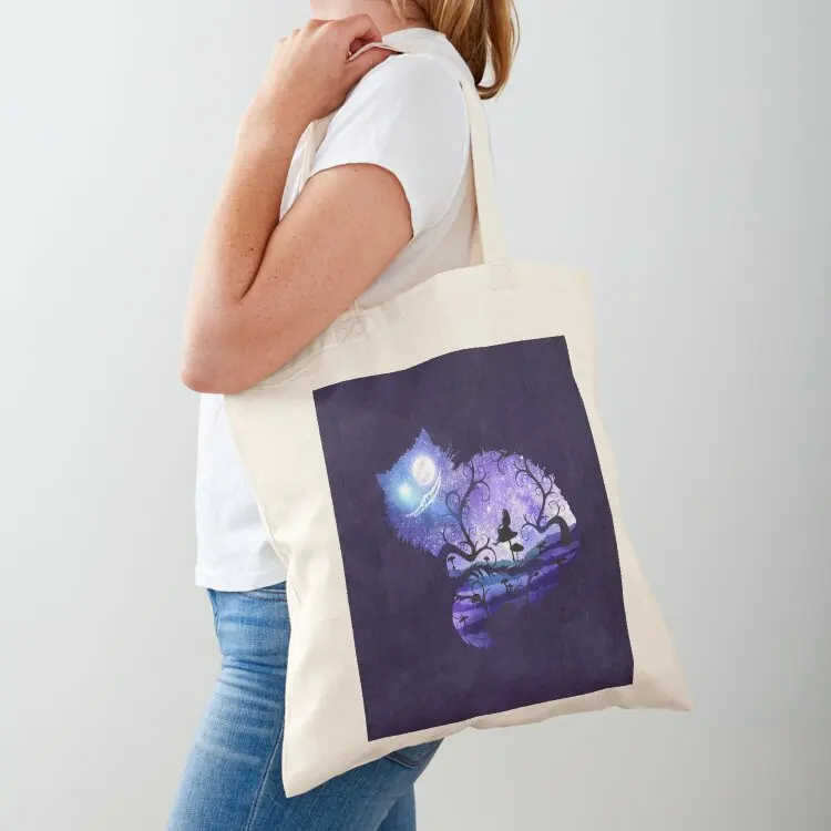 We are all mad here Tote Bag supermarket folding bag Big bag Fabric Woman shopper