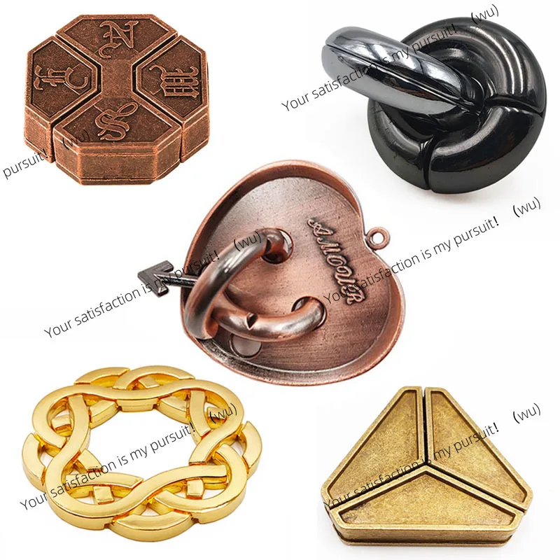 ZOCI-Metal Puzzle Toy, 3D Metal IQ Brain Puzzle Game for Children and Adults