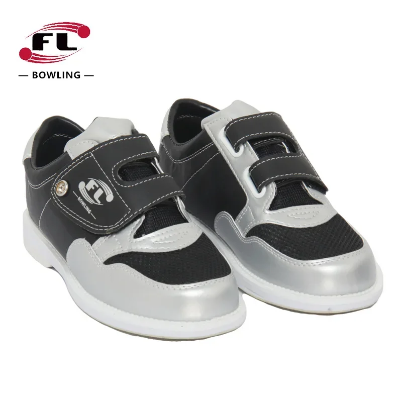 Men Indoor Professional Bowling Shoes Men and Women Right Hand Non-slip Wear-resistant Sneakers PU Leather Sports Bowling Shoes