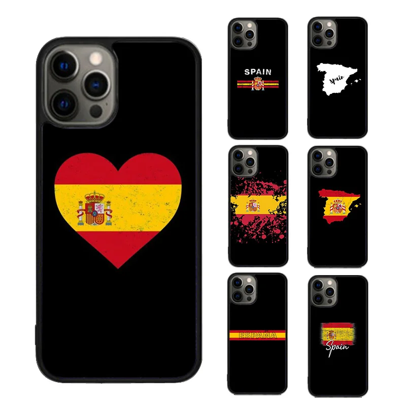 Spain Flag Phone Case cover For iPhone SE2020 15 16 14 13 Pro Max Coque 12 11 Pro Max For Apple 8 PLUS 7 6S fundas