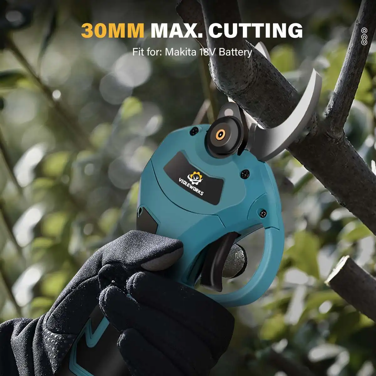 30mm Brushless Electric Pruning Shears Electric Scissors Tree Branches Electric Pruning Gardening Tools For Makita 18V Battery