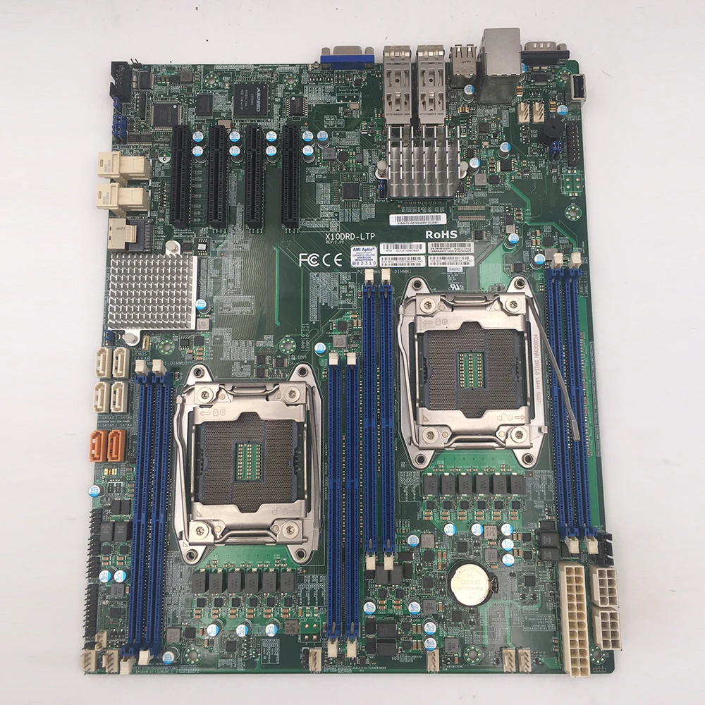 X10DRD-LTP para Supermicro Dual Xeon E5v3 LGA2011 DDR4 Dual Gigabit Placa-mãe de servidor de porta óptica